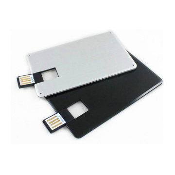Regalo promocional modificado para requisitos particulares de la impulsión de memoria USB de la forma de la tarjeta de crédito